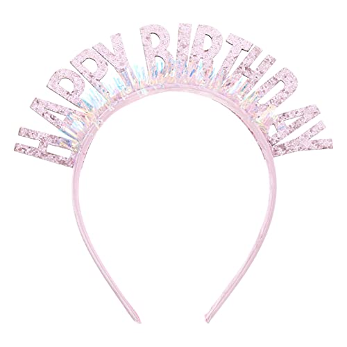 Beaupretty Buchstabendekor alles zum geburtstag stirnband hair accessories for girls lustige kopfbedeckung Kopfdekoration zum Geburtstag Haarschmuck Tiara Haarbänder schickes Stirnband von Beaupretty