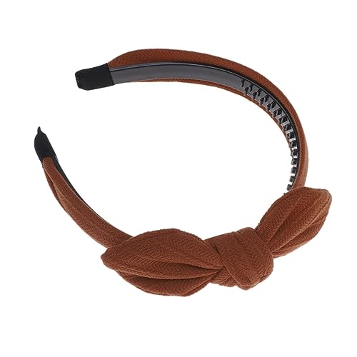 Beaupretty Stirnband Mit Schleife Für Kinder Modische Stirnbänder Für Damen Party Dekoratives Haarband Stirnband Mit Farbschleife Gestrickter Bowknot-haarreif Fräulein Rutschfest Zubehör von Beaupretty