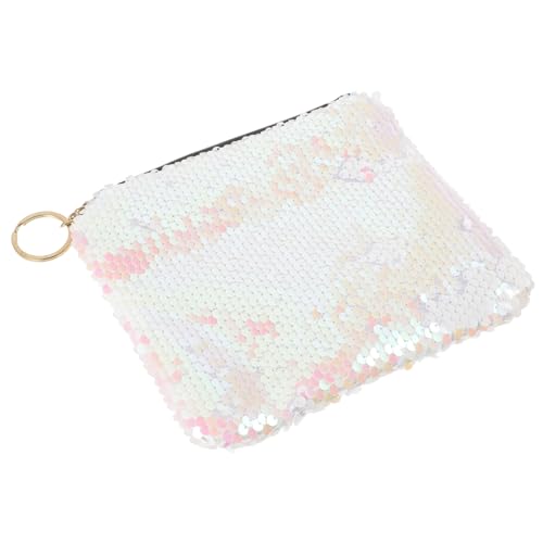 Beaupretty Geldbörse Damenbrieftasche Wendbare Zweifarbige Handtasche Glitzer Federmäppchen Damen Handtasche Mit Pailletten Woamn Münzbeutel Mädchen Frau Reißverschlusstasche von Beaupretty