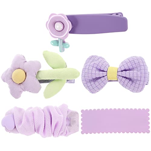 Beaupretty 5st Tüll Schmetterling Haarspange Haarschleifenklammern Für Mädchen Baby-haarschleifen Für Mädchen Cartoon-haarklammer Blumenspangen Für Kind Haarschmuck Traum Polyester von Beaupretty