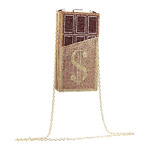 Beaupretty Kreative Abendtasche Strass im Design für Damen Handtasche für Hochzeiten und Partys als Clutch für Formelle Anlässe Gold Beaupretty Kreative Abendtasche Strass im Design für Damen Handtasche für Hochzeiten und Partys als Clutch für Formelle Anlässe Gold von Beaupretty