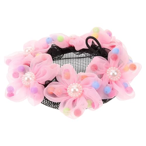 Beaupretty Tiara Tanznetztasche Für Kinder Ballett-dutt-haarnetz Für Mädchen Haarnetze Für Frauen Haarschmuck Für Ballett Frauen Haarnetz Brötchennetz Rosa Fräulein Stoff Haarring von Beaupretty