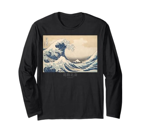Mt.Fuji, Hokusai, Ukiyoe, japanische Kunst, Edo-Zeit, Drucke Langarmshirt Mt.Fuji, Hokusai, Ukiyoe, japanische Kunst, Edo-Zeit, Drucke Langarmshirt von Beautiful and Great Japanese Art and Ukiyo-e
