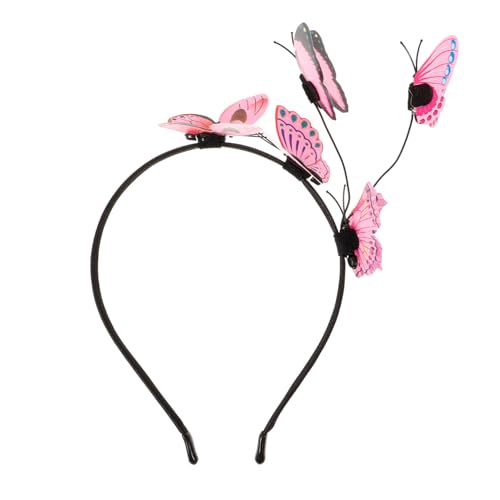 Beavorty 1stk Pvc-haarband Weihnachtskopf Bopper Schmetterling Kopfschmuck Blumen Stirnband Haarspange Halloween-fee-kostüm Stirnband Mit Schöne Krone Haarkranz Reisen Haarring Die Blumen von Beavorty