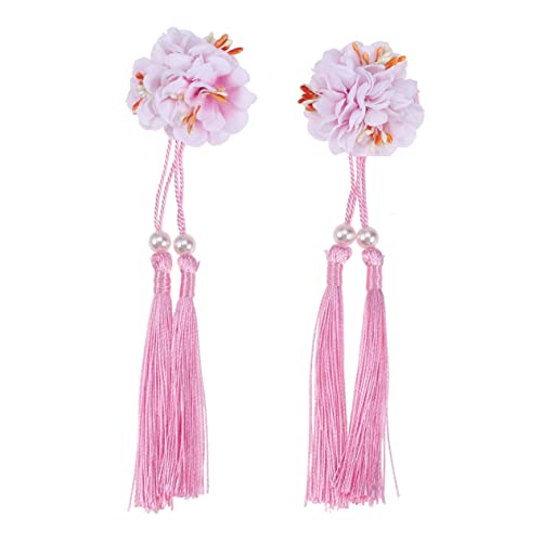 Beavorty 2 Stk Japanische Haarschmuck Süße Haarspangen Hair Accessories for Girls Brauthaarschmuck Dekorative Haarspange Kinder Blumenhaarnadeln Kinder Haarschmuck Schmücken Baby Blütenform von Beavorty