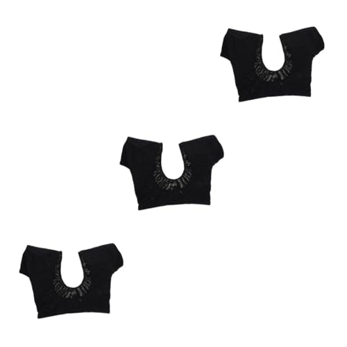 Beavorty 3St Schweißpads unter den Achseln Kurzarm-Kleiderschilde Unterwäsche Weste schweißfänger underarm sweat pad sweatshirt Sweatweste für Damen Achselpolster für Frauen Polyester Black Beavorty 3St Schweißpads unter den Achseln Kurzarm-Kleiderschilde Unterwäsche Weste schweißfänger underarm sweat pad sweatshirt Sweatweste für Damen Achselpolster für Frauen Polyester Black von Beavorty