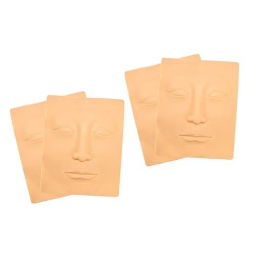 Beavorty 4 Stück Bettwäsche 3d Gefälschte Übungshaut Make-up-silikonhaut Microblading-übungshaut Haut Üben Gefälschte Haut Dreidimensional Rotieren von Beavorty