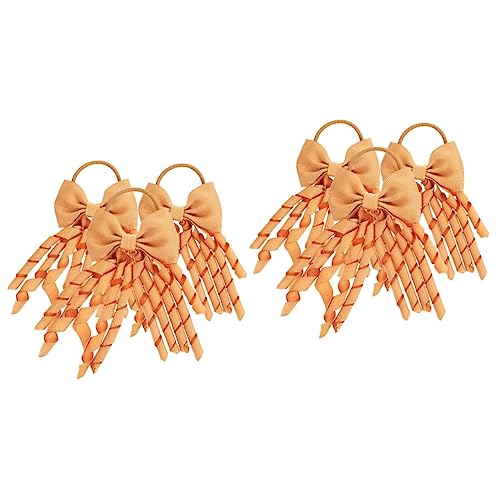 Beavorty 6 Stk Haarschmuck Fransenband Weihnachtsband Cheerleader-bogen Cheerleader-schleifen Für Mädchen Verbeugungen Zum Cheerleading Haarband Quaste Kind Gewindeband Kopfbedeckung von Beavorty