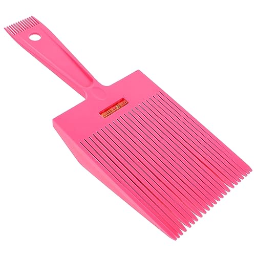 Beavorty Herren Flacher Haarkamm Level Cursor Balance Kamm Retro Öl Haarschneidekamm Cursor Großer Flacher Kamm (rosa) Kleine Haarkämme Kämme Für Männer Mann Kurzes Haar Abs Frisierkamm von Beavorty