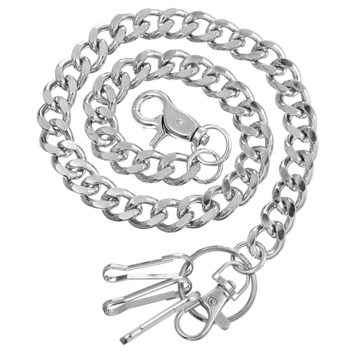 Beavorty Hosenkette aus Metall Hüftkette Geldbörsenkette für Damen Felsen silberne Hosenkette Taille Denim Punk Dekorative Kette für Geldbörse Kette für Motorradhosen Silver Beavorty Hosenkette aus Metall Hüftkette Geldbörsenkette für Damen Felsen silberne Hosenkette Taille Denim Punk Dekorative Kette für Geldbörse Kette für Motorradhosen Silver von Beavorty