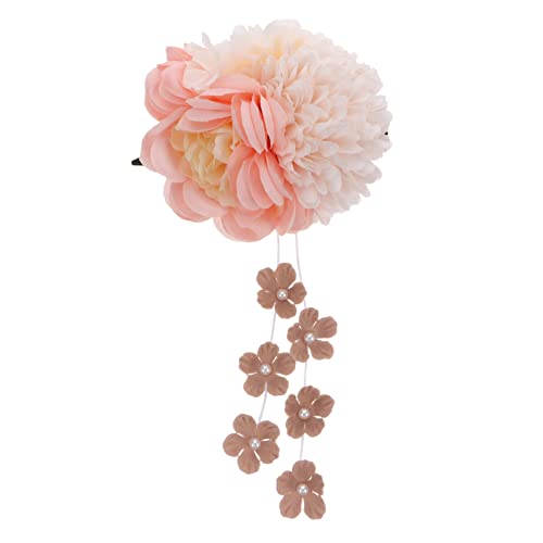 Beavorty Kopfschmuck Aus Künstlichen Blumen Haarstock Blumenhaarspangen Für Frauen Haarspange Kopfbedeckung Für Frauen Blumenkopfschmuck Polyester Tang-anzug Haarnadel Braut von Beavorty