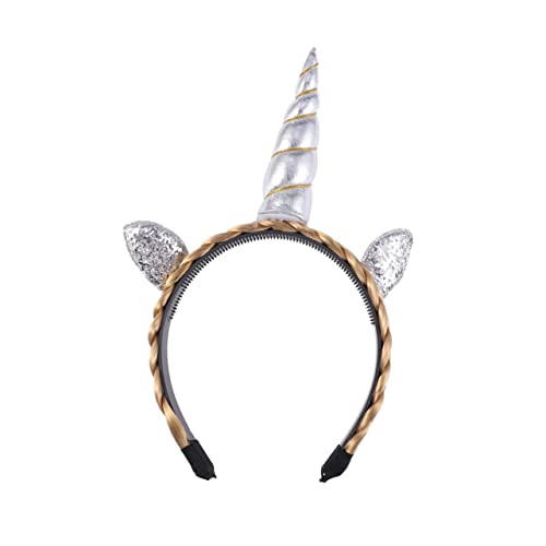 Beavorty Party-haare Haarschmuck Einhorn-kopfbedeckung Gastgeschenke Halloween Kind Schal von Beavorty