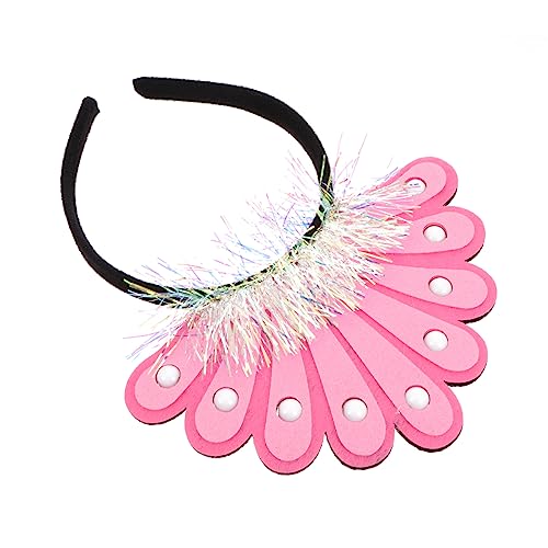 Beavorty Leuchtende Kopfbedeckung 2021 Stirnband Geburtstag Tiara Stirnband Tiara Des Neuen Jahres Neuheit Stirnband Geburtstag Leuchtendes Stirnband Haarschmuck Stoff Kind Hawaii Pfau von Beavorty