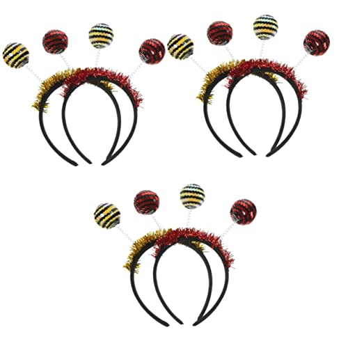 Beavorty 6 Stk Pailletten Dreidimensionales Stirnband Alien-sonnenbrille Für Erwachsene Halloween-stirnbänder Für Erwachsene Alien-bopper-stirnband Kind Biene Antennenkopf Pailletten Sogar von Beavorty