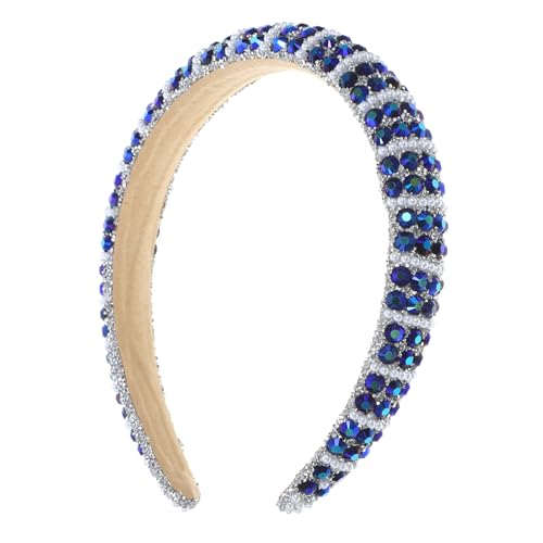 Beavorty Stirnband Strass-Stirnband Haarschmuck Strass-Haarreifen Sport-Lauf-Stirnband Haarband Haargummi Stirnbänder für Frauen kurze Haare dekorative Stirnbänder luxuriös schmücken von Beavorty