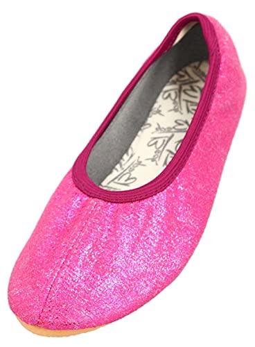 Beck Mädchen Basic Glitzer Gymnastikschuhe, Pink, 25 EU von Beck