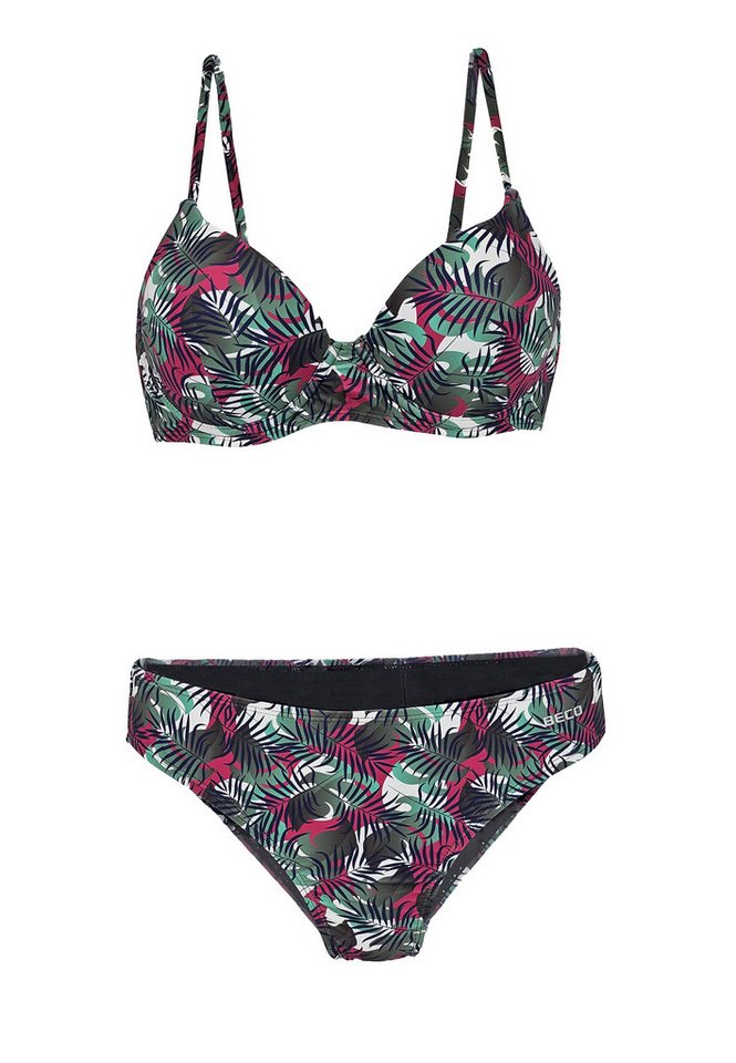 Beco Beermann Triangel-Bikini-Top Jungle Dream, im sexy Lingerie-Style mit aufregendem Dschungel-Muster von Beco Beermann