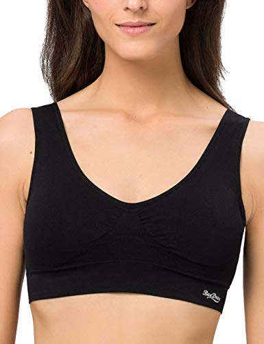 BeeDees Damen Comfee Crop Top Bustier, Schwarz, 40/42 von BeeDees