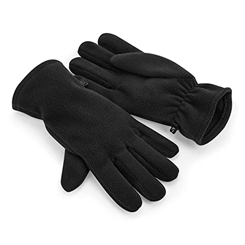 Beechfield B298R Recycled Fleece Gloves - Black S-M von Beechfield