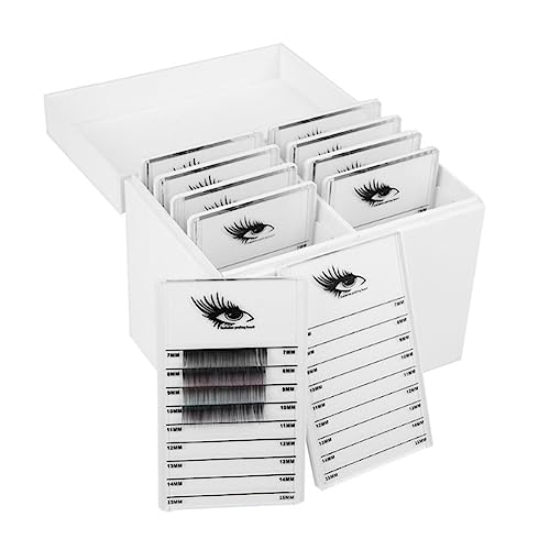 Beelooom 10-Lagige Wimpern-Aufbewahrungsbox, Acryl-Wimpern-Aufbewahrungsbox, Make-Up-Organizer, Wimpernkleber-Palette, Wimpernhalter, Pfropfen-Wimpernverlängerungswerkzeug von Beelooom