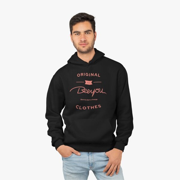 Beeyou. Clothes Hoodie aus Bio-Baumwolle mit Beeyou.-ORIGINAL Design von Beeyou. Clothes