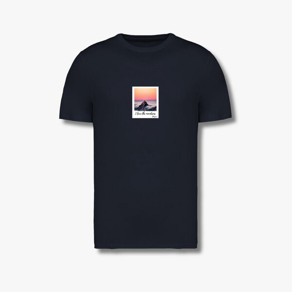 Beeyou. Clothes T-Shirt aus Bio-Baumwolle mit I love the Mountains-Design - Motiv:Berg von Beeyou. Clothes