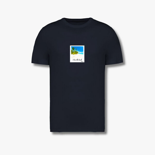 Beeyou. Clothes T-Shirt aus Bio-Baumwolle mit I love the beach-Design - Motiv: türkis von Beeyou. Clothes