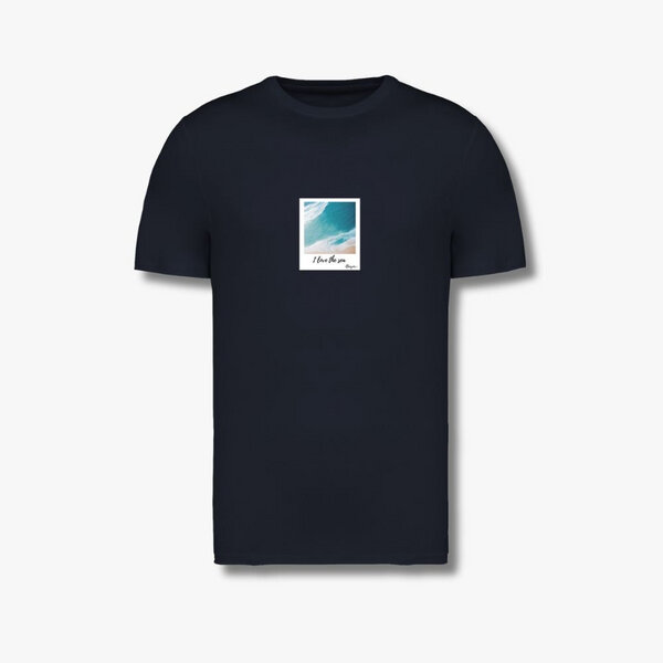 Beeyou. Clothes T-Shirt aus Bio-Baumwolle mit I love the sea-Design - Motiv: Strand von Beeyou. Clothes