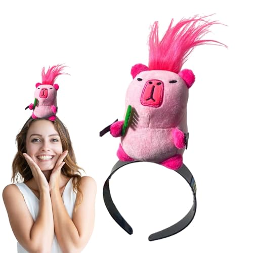 Befeixue Lustige Haarspange für Frauen, Cartoon-Haarspange - Capybara-förmige Cartoon-Haarspangen für Frauen - Bühnenaufführung, niedliches Haar-Accessoire für Teenager und Mädchen, modisch für Party, von Befeixue