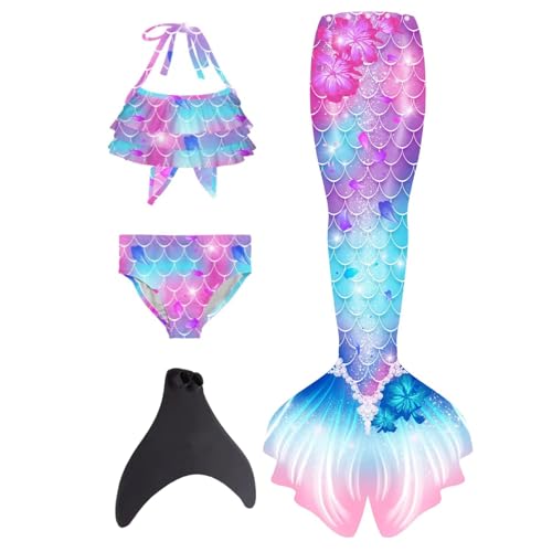 Beichwtd 𝙈eerjung𝙛rauen𝙛losse Mädchen Mit Bikini Set schwimm𝙛lossen Kinder 𝙈eerjung𝙛rau Bikinis Badeanzug 𝙛lossen 𝙈eerjung𝙛rauen Badekleid Badebekleidung Für 4-13 Jahre, Hellviolett 152 Beichwtd 𝙈eerjung𝙛rauen𝙛losse Mädchen Mit Bikini Set schwimm𝙛lossen Kinder 𝙈eerjung𝙛rau Bikinis Badeanzug 𝙛lossen 𝙈eerjung𝙛rauen Badekleid Badebekleidung Für 4-13 Jahre, Hellviolett 152 von Beichwtd