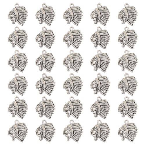Beimus Set mit 30 Vintage-Stammes-Anhängern, Halskettenanhänger, Bastelzubehör, Schmuckanhänger für Schmuck und Bastelprojekte Beimus Set mit 30 Vintage-Stammes-Anhängern, Halskettenanhänger, Bastelzubehör, Schmuckanhänger für Schmuck und Bastelprojekte von Beimus