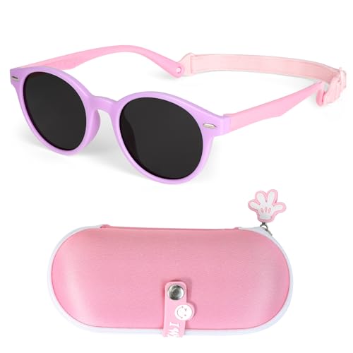 Sonnenbrille Kinder für Jungen Mädchen UV400 Schutz Polarisierte Kindersonnenbrille Flexible Sportbrille mit Brillenband Brillenetui für Alter 3-10 Jahre Sonnenbrille Kinder für Jungen Mädchen UV400 Schutz Polarisierte Kindersonnenbrille Flexible Sportbrille mit Brillenband Brillenetui für Alter 3-10 Jahre von Beipegin