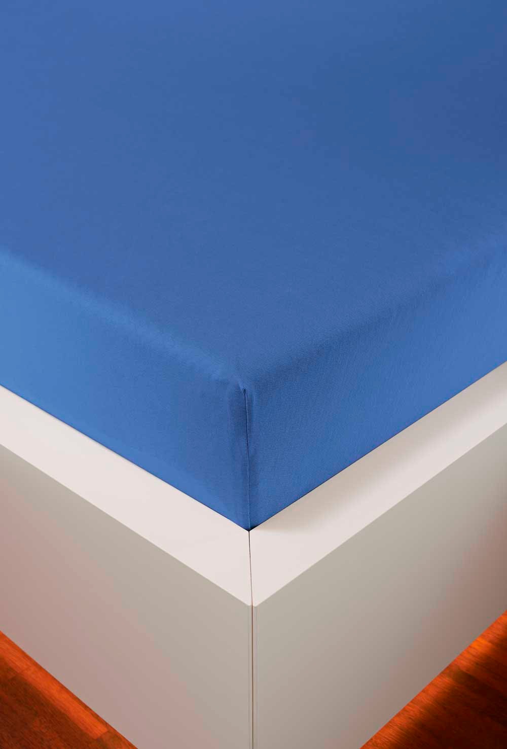 bellana Spannbettlaken "Jersey-Elasthan Aqua in Gr. 90x200, 140x200 oder 180x200 cm", aus Baumwolle, für Matratzen bis 35 cm Höhe, Bettlaken, Spannbetttuch bellana Spannbettlaken "Jersey-Elasthan Aqua in Gr. 90x200, 140x200 oder 180x200 cm", aus Baumwolle, für Matratzen bis 35 cm Höhe, Bettlaken, Spannbetttuch von Bellana