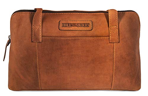 Damen Handtasche - Umhängetasche | aus weichem hochwertigem Rindsleder - Vintage Elegante Abendtasche | Schulterbeutel - Fashion Bag | Schultertasche - Shopper (Braun) von BelleBay