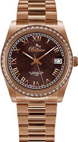 Bellevue Damen Analog-Digital Automatic Uhr mit Armband S0367715 von Bellevue