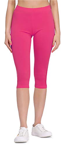 Bellivalini Damen 3/4 Leggings aus Viskose BLV50-148 (Rosa, XS) von Bellivalini