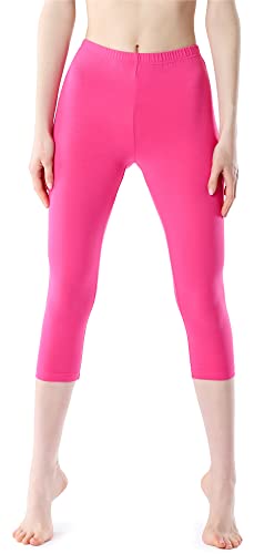 Bellivalini Damen Leggings 3/4 aus Viskose BLV50-204 (Rosa, M) von Bellivalini