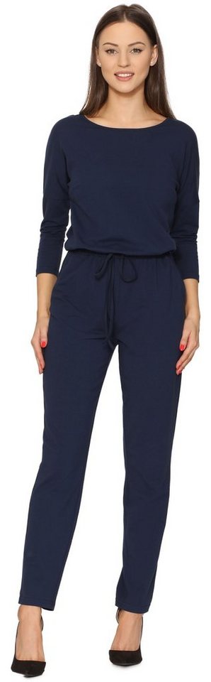 Bellivalini Jumpsuit Damen Hosenanzug mit Bindegürtel Freizeitanzug BLV50-212 (1-tlg) von Bellivalini