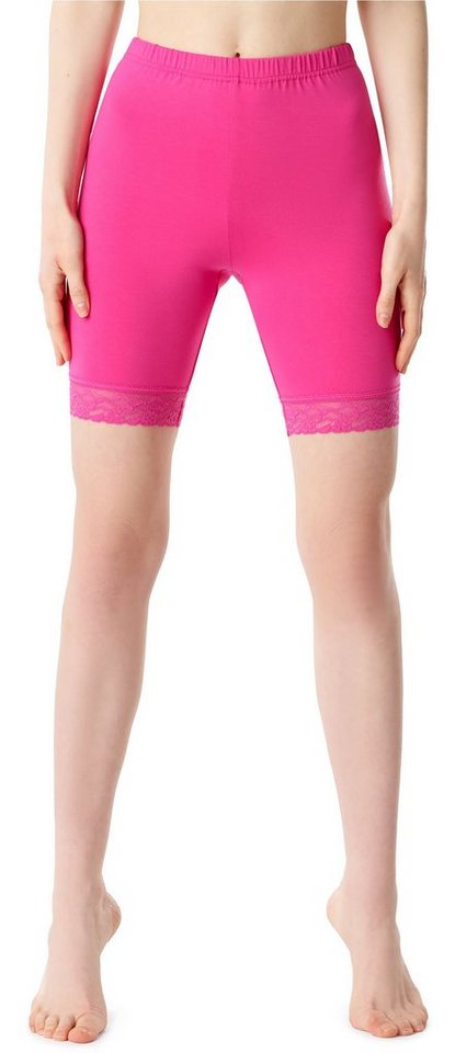 Bellivalini Leggings Damen Kurze Hose aus Viskose BLV50-216 (1-tlg) mit Spitze von Bellivalini