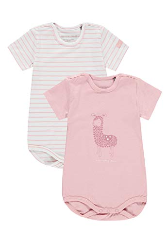 Bellybutton Kids Unisex Baby Set 2 TLG. (Body 1/4 Arm) Bekleidungsset, Pink (Geranium Pink|Rose 2390), 92 von bellybutton