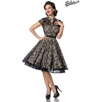 Retro Vintage Spitzenkleid mit Stehkragen und Knopfleiste Damen Rockabilly Cocktailkleid von Belsira von Belsira