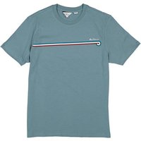 Ben Sherman Herren T-Shirt blau Baumwolle von Ben Sherman