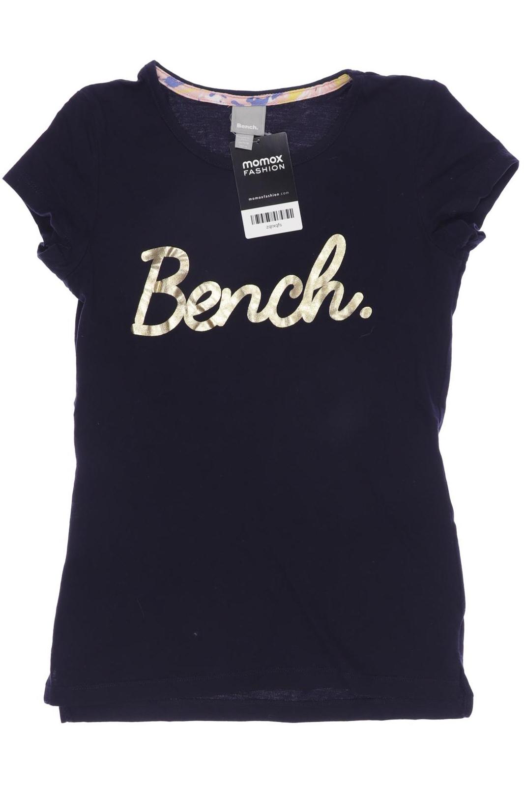 Bench. Damen T-Shirt, marineblau, Gr. 152 von Bench.