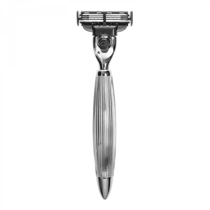 Benjamin Barber Shaving Razor Imperial Mach3 Dark Chrome von Benjamin Barber