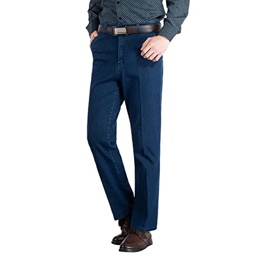 Beokeuioe Herren Jeanshose Denim Stretch Baumwolle Blau Schwarz bequem und pflegeleicht Herren-Jeans Jeans Hose Männer - Regular Fit Straight Cut - Stretch - Jeans-Hose Basic Washed… von Beokeuioe