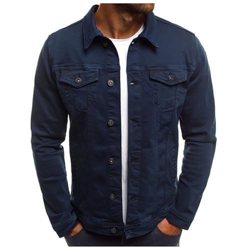 Beokeuioe Sommer Frühling Übergangsjacke Dünne Reverskragen Denim Jacket Jeansjacke Herren Cargo Hemdjacke Männer Langarm Jeans Jacken Einfarbig Regular fit Sommerjacke Cardigan Beokeuioe Sommer Frühling Übergangsjacke Dünne Reverskragen Denim Jacket Jeansjacke Herren Cargo Hemdjacke Männer Langarm Jeans Jacken Einfarbig Regular fit Sommerjacke Cardigan von Beokeuioe