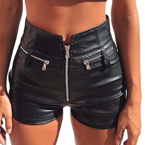 PU Kurze Hose Push up Kunstlederhose Damen Sexy Leder Shorts Hohe Taille Minirock PU Lerder Rock Elastischer Gerüschter Rock Party Cut Out Rave Shorts Röcke Nacht Club PU Kurze Hose Push up Kunstlederhose Damen Sexy Leder Shorts Hohe Taille Minirock PU Lerder Rock Elastischer Gerüschter Rock Party Cut Out Rave Shorts Röcke Nacht Club von Beokeuioe