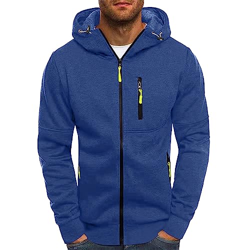 Sweatjacke Herren mit Kapuze Jacke Herren Hoodie Pullover mit Reißverschluss Kapuzenjacke Sportjacke Zip Hoodie Herren Kapuzenpullover Reißverschluss Casual Sweatshirts Slim Fit Langarmshirts von Beokeuioe