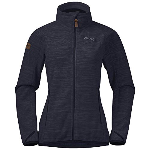 Bergans Hareid Fleece W Jacket NoHood - Dark Navy - L von Bergans