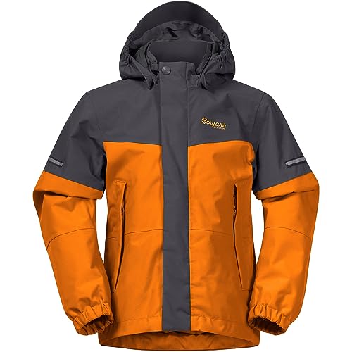 Bergans Kinder Lilletind Jacke, cloudberry yellow-solid grey, 122 von Bergans